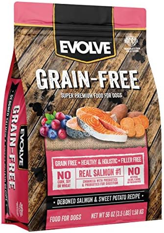 Evolve Grain Free Deboned Salmon and Sweet Potato Recipe Dog Food, 3.5lb