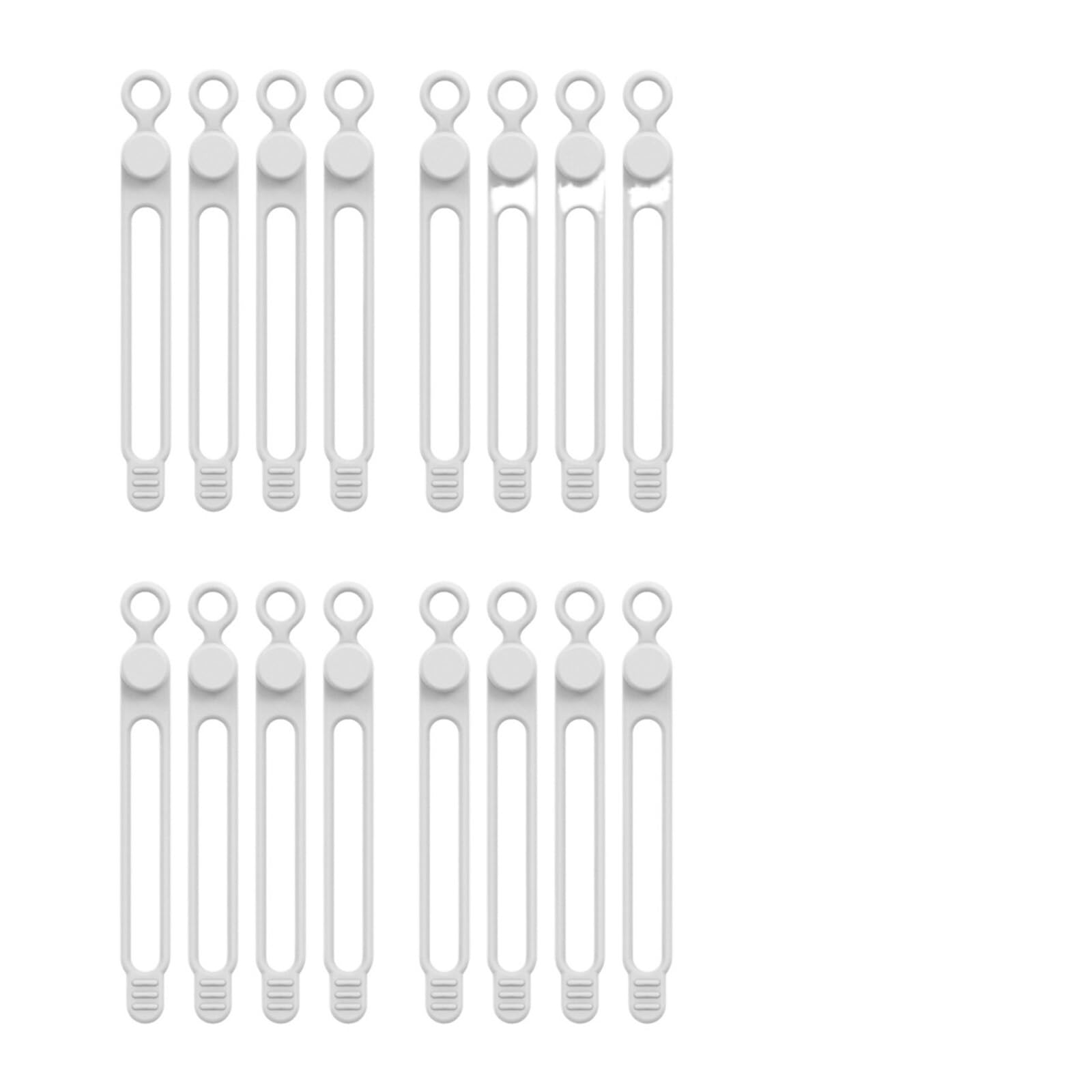 self-Locking Cable tie, Silicone Cable Ties Multicolor 10-25 Pcs Reusable Cord Organizer Straps(Multicolor 10pcs)