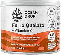 FERRO QUELATO+VITAMINA C 60 CAPSULAS 400MG