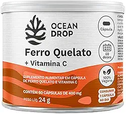 FERRO QUELATO+VITAMINA C 60 CAPSULAS 400MG