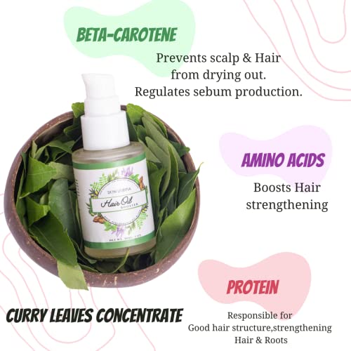 Concentrated Hair Oil Booster | Hair Growth Serum| Curry Leave & Lavender Concentrate -Easy to Use | Non Messy Application- 30ml - Image 5