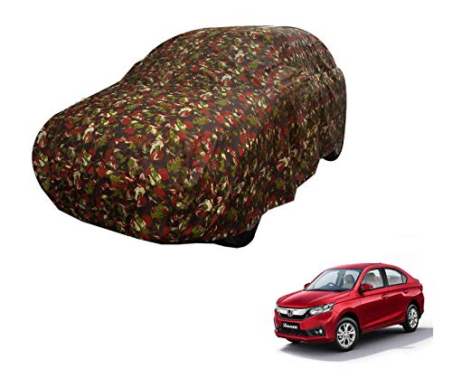 Image of Auto Hub Car Cover Compatible with Amaze (Model : 2018-Till Date) with Weather Proof, Triple Stitched, Amaze Car Cover Jungle Look