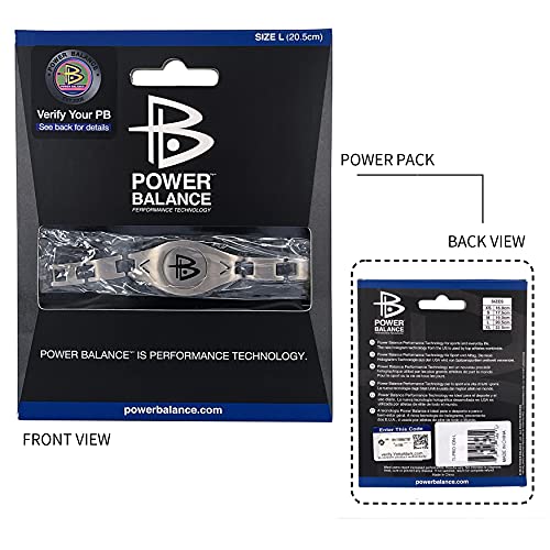Power Balance The Original Performance Titanium Bracelet,Lightweight Fashion (Matte Silver) ,Size of L (Length 205mm/Width 8mm