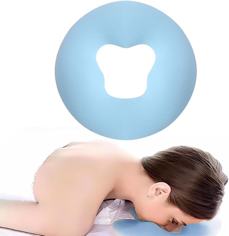 Almofada facial OULIGET de silicone para apoio em maca, 1 unidade