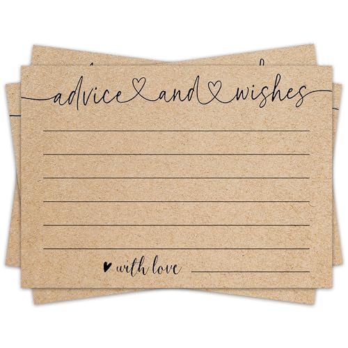 Qoamp Advice and Wishes Cards, 30 Pieces 4x6 Inches Minimalist