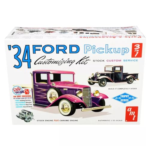 Maquette Ford 1934 AMT 1120 à l'échelle 1/25 pour collectionneurs de voitures miniatures