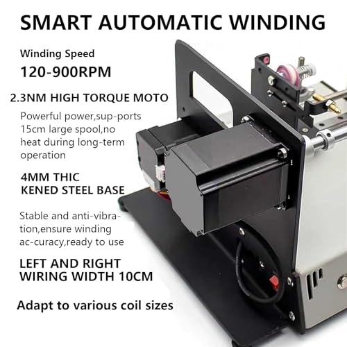 Bobinadora automática LCD para hilo de pescar y alambre esmaltado 4