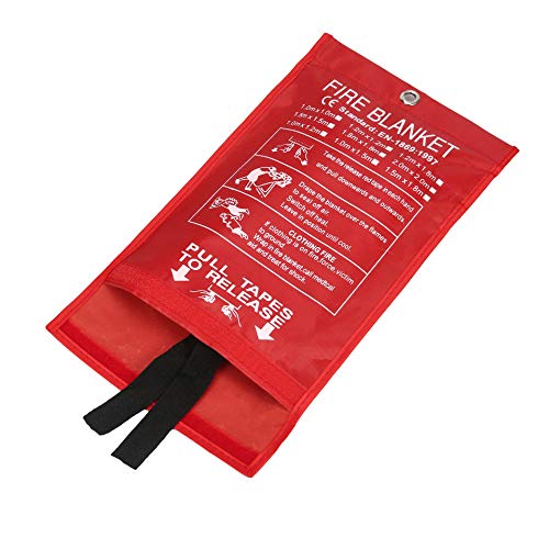 Fire Blanket Kitchen, Fire Blanket Fire Suppression Blanket, Fire Blanket Emergency, Emergency Survival Safety Cover for Kitchen, Fiberglass Blanket 39x39 inches, by C Crystal Lemon