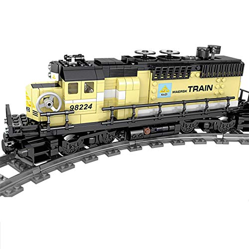 MingCheng Train Building Bricks, 903+Pieces City Railway Train with Track Sets, Trains Building Blocks Toy with Light and Music, Compatible with Lego