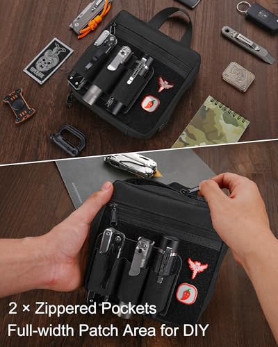 Image of VIPERADE VE41 EDC Knife Pouch with 11 Compartments, Pocket Knife Holder for Men, Tool Organizer Pouch for Folding Knives Flashlights Multitools