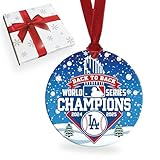 Los Angeles World Series Champions 2025 Christmas Ornament - LA Championship Baseball Ornament with Gift Box