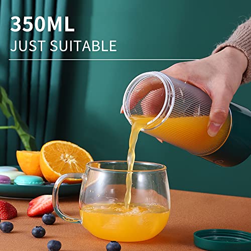 Liquidificador portátil Quatro cortadores Juicer Cup 350ml Máquina de mistura de frutas copo removív
