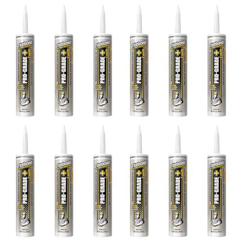 Titebond Pro-Grade Plus Caulk, Slate Gray 10.1 Oz (12 Pack) miniatura 3