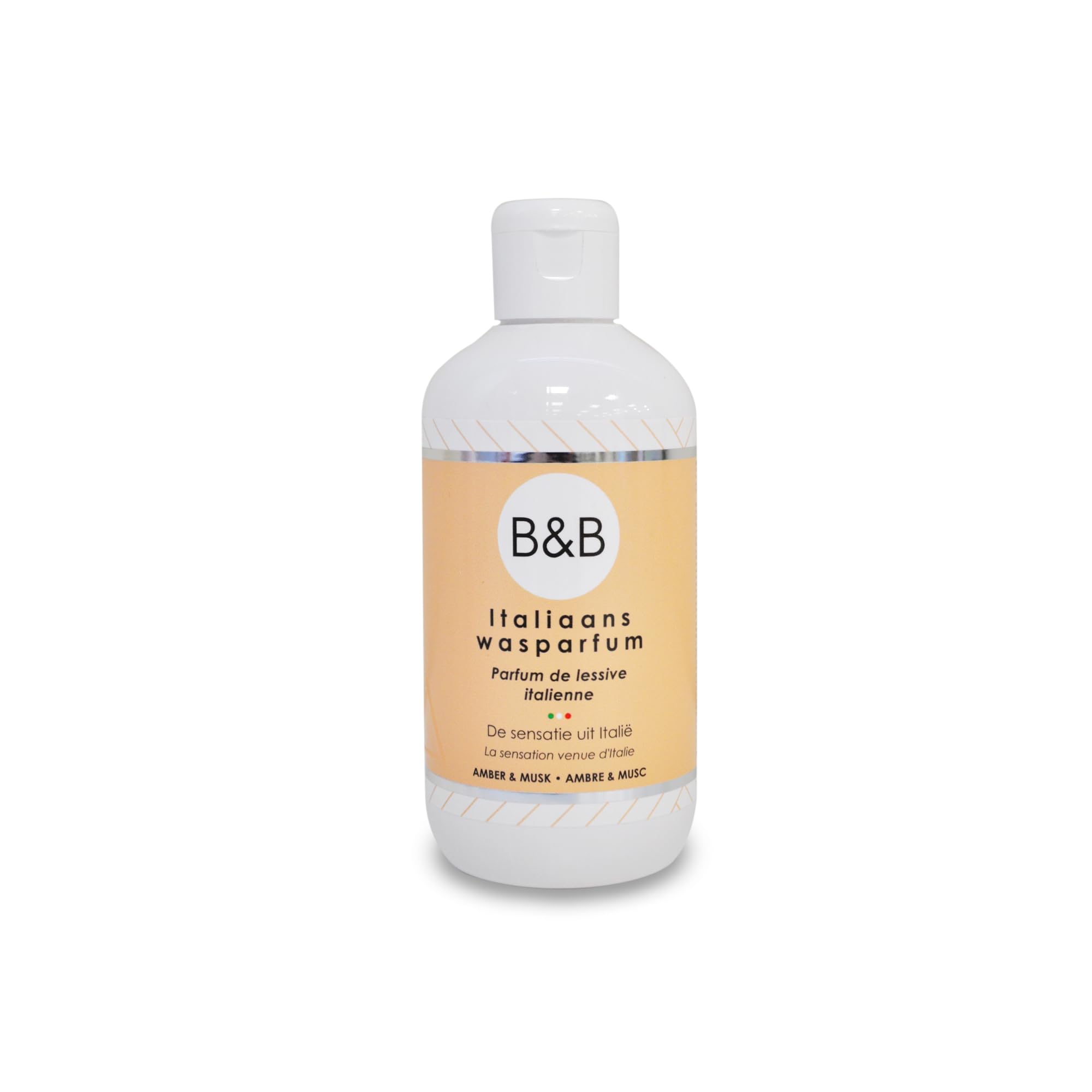 B&B Włoski Perfum do Prania Ambra i Piżmo – Trwały Zapach Tkanin i Wzmacniacz Aromatu do Prania, Ciepły Elegancki Zapach Ambry i Piżma, 250 ml (Do 25 Prań)
