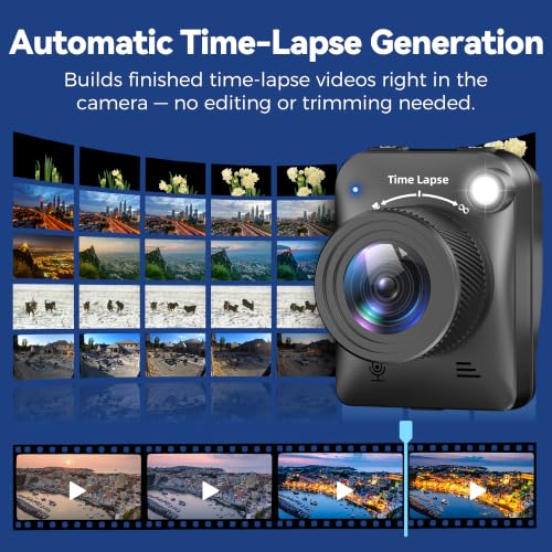 Image of Dsoon Time Lapse Camera, 4K FHD Timelapse Camera Outdoor, Waterproof Level IP66, for Record Outdoor Construction, Weather, Plant, 6 Month Battery Life, 32 GB TF Card Included