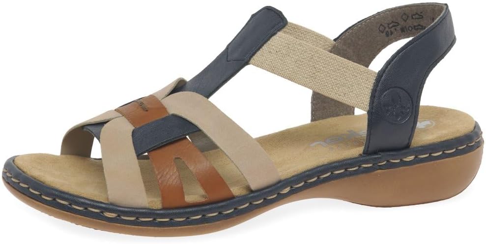 65918 Elasticated Strappy Full Sandal