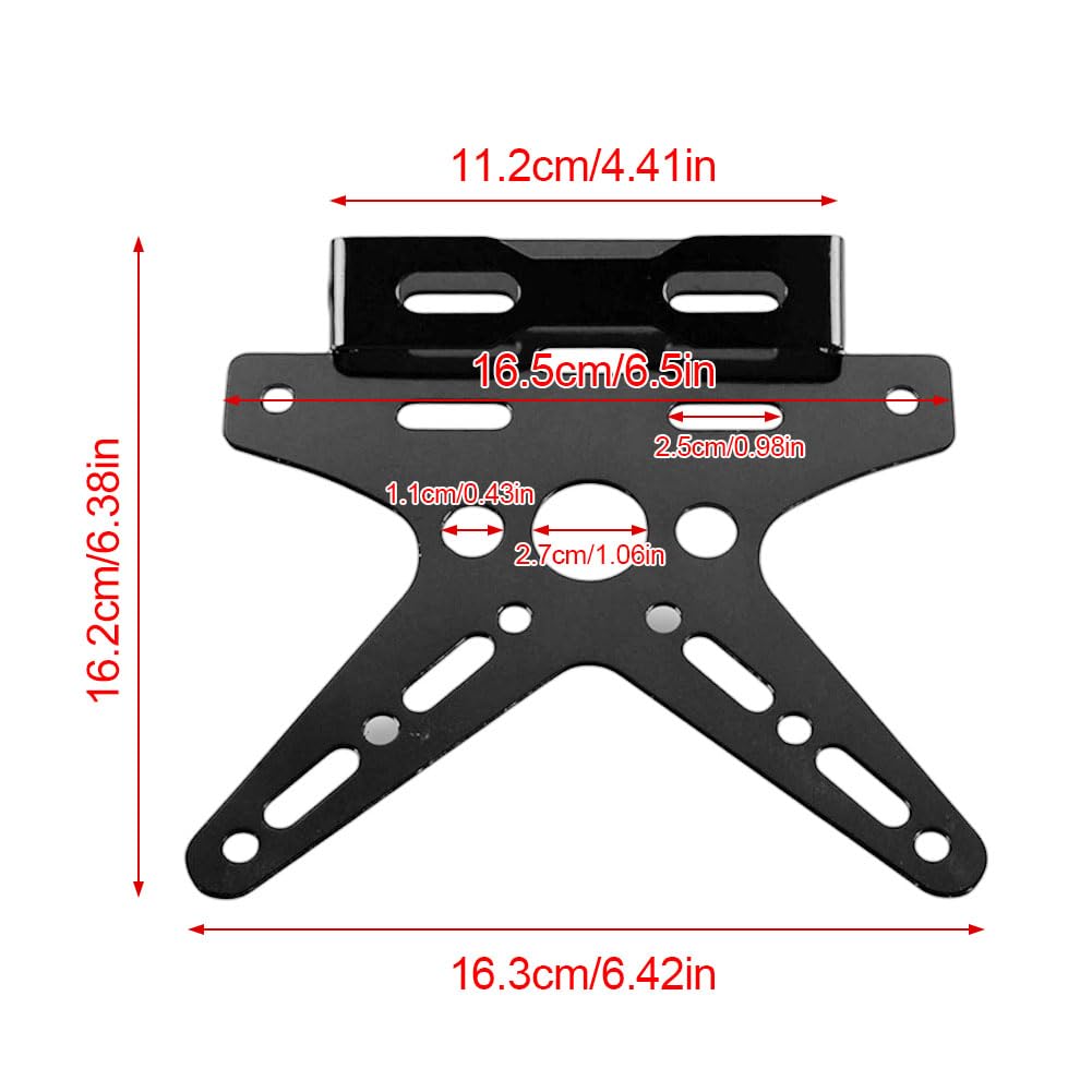 Support de plaque d'immatriculation de moto Support de Plaque D