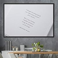 Framed Canvas Wall Art Pressed Quotes 3D Chic Inspirational Multicolor Pop Art Quotes Typography Ultra Whimsical - 16x24 inches