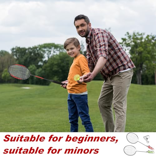 Image of 12 Pack Badminton Rackets Set Including Badminton Racquets, Nylon Shuttlecocks and Carry Bag for Outdoor Backyard Games Beginners