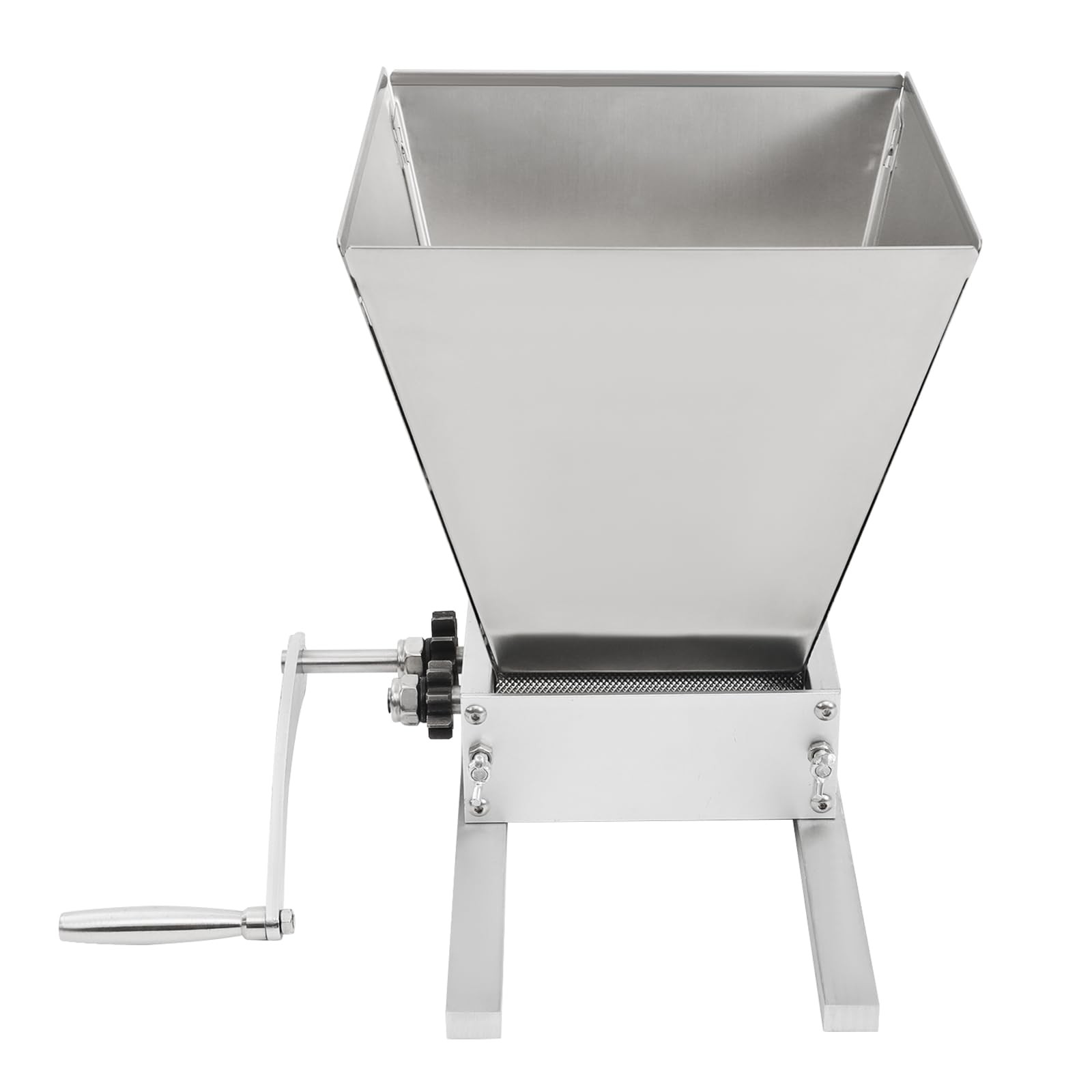 Getreidemühle Getreidequetsche, Manuelle Malz-Getreidemühle, Manuell Mühlenbrecher, Edelstahl Schrotmühle Maismühle Futtermühle Grainmühle Handmühle Haushaltsmühle