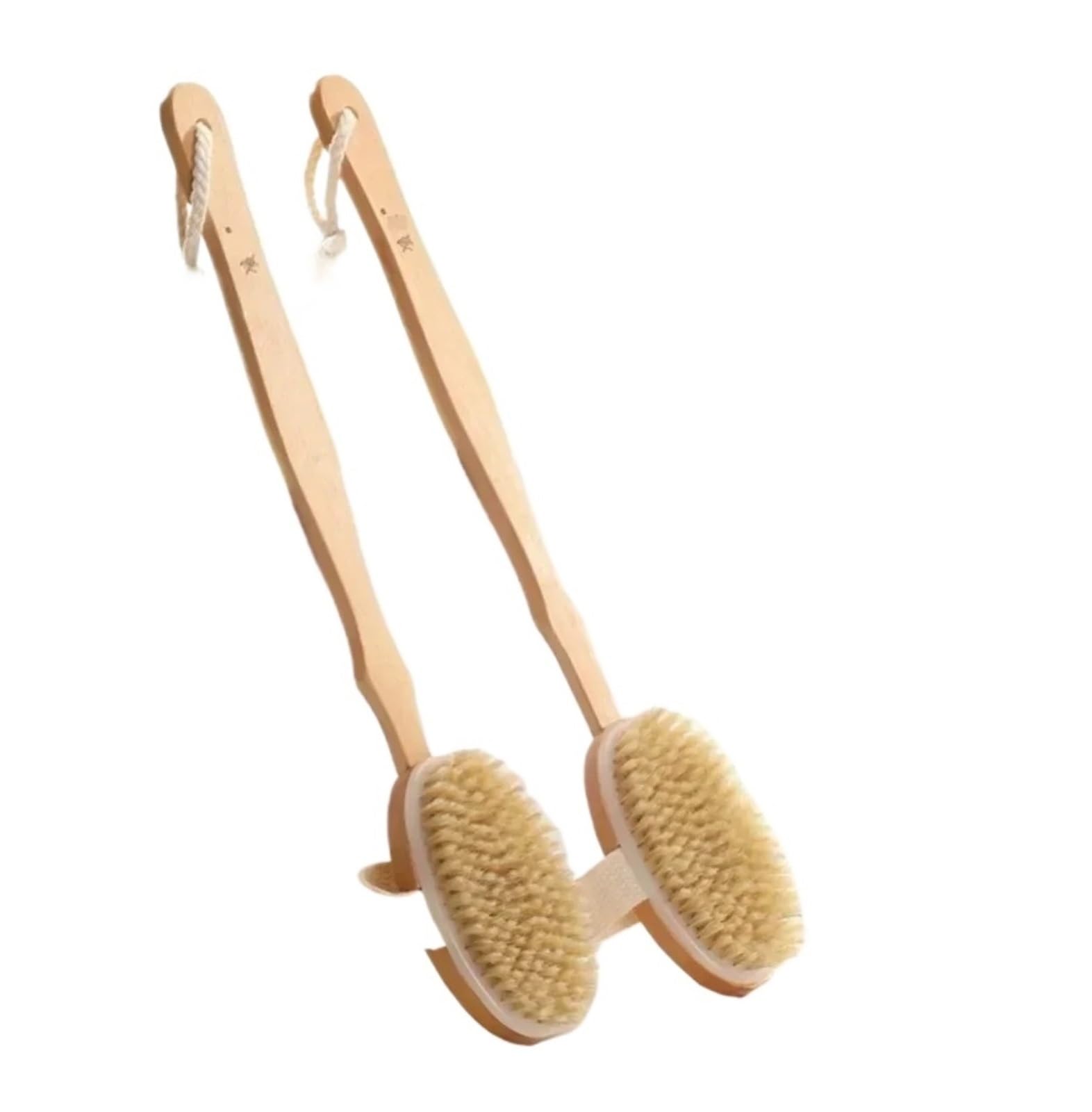 Rückenbürste 2Pcs Holz Abnehmbare Lange Griff Dusche Körper Pinsel Bade Massage Zurück Körper Peeling Pinsel Bad Waschen Pinsel Bad Werkzeuge Für Duschen
