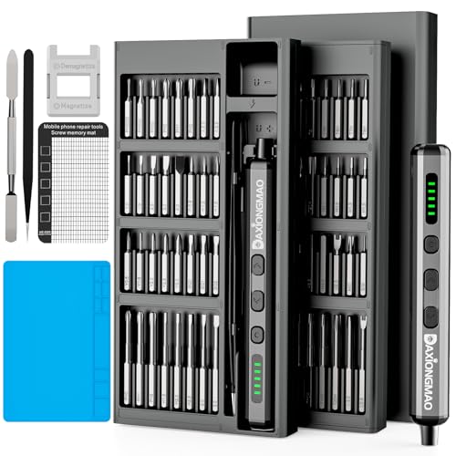 Image of Daxiongmao Electric Screwdriver, 70 in 1 Screwdriver Set, Precision Screwdriver Set, 5 Torque Settings, Max 0.35Nm, Electric Screwdriver for Electronics,