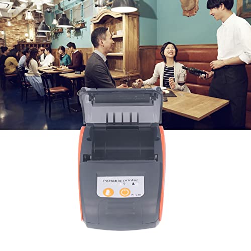 Focket Stampante termica per ricevute, stampante POS wireless Bluetooth da 58 mm con interfaccia USB e supporto di ricarica mobile, stampante tascabile per biglietti per Android (Senza custodia)