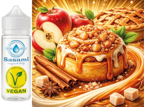 Roulé à la Cannelle - Tarte aux Pommes Arôme Concentré - Végan - Sasami - 100ml