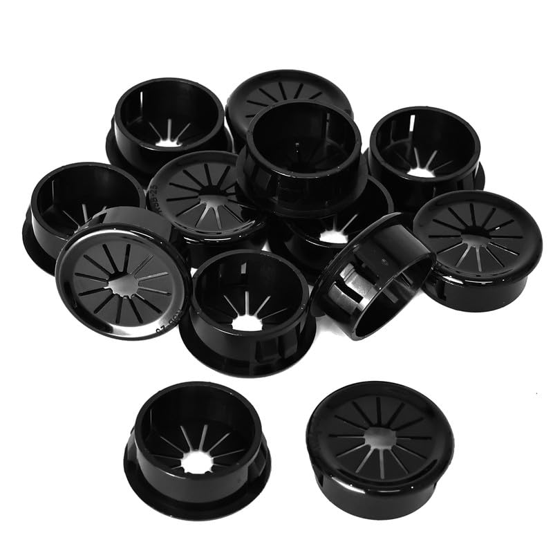 Cache-trou de bureau 25 mm pour stopper le désordre des câbles noirs EASYEAH