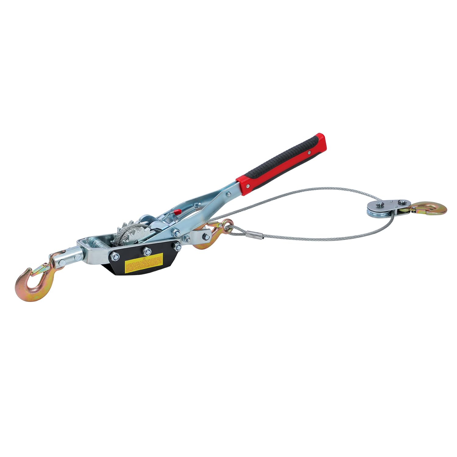 KATSU Tools Cabrestante de Cable con Trinquete Reforzado, Capacidad 5 Toneladas, Cable de Acero 3.5m x 6.3mm, 3 Ganchos de Acero, Sistema de Doble Engranaje, para Remolques y Rescate de Vehículos