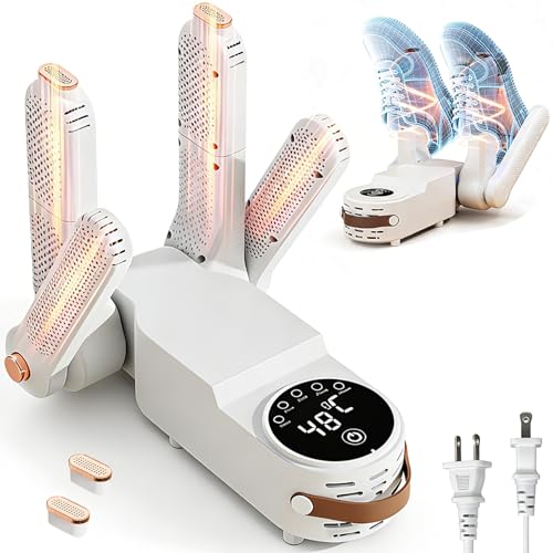 Recopilación de secadoras electricas - 5 favoritos. 41 Secador de zapatos portatil, Secador eléctrico de calzado con 4 cabezales, Secado rápido inteligente, Circulación de aire caliente de 360°, Ozono desodorizació, Para botas,...