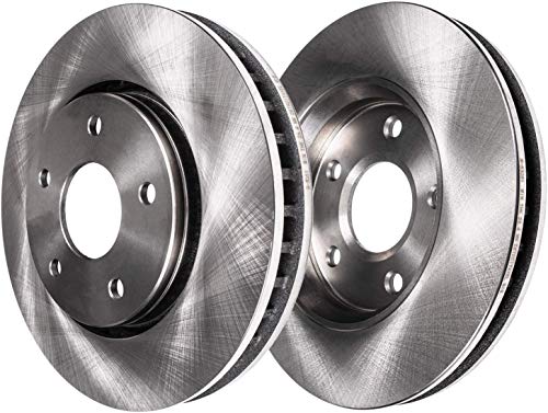 Image of Detroit Axle - Rear Brake Rotors for E39 BMW 2001-2003 525i 530i 1997-2000 528i 1997-2003 540i Replacement Disc Brakes Rotors