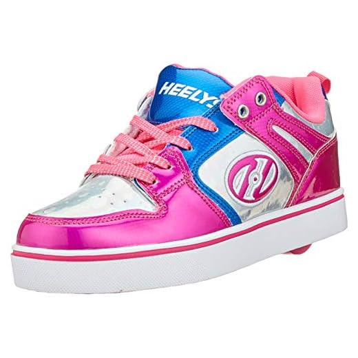 Heelys Motion 2.0 He100587, Zapatillas Mujer, Multicolor (Pink/Silver/Aqua Pink/Silver/Aqua), 36.5 EU