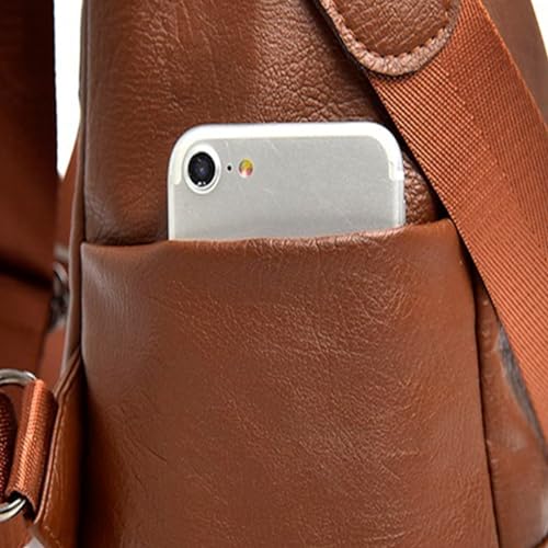 Mochilas Femininas Escolar Bolsa De Viagem Faculdade (Marrom)