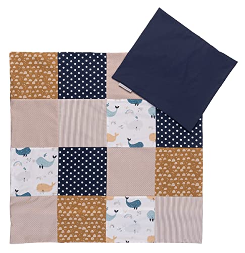 ULLENBOOM Babybettwäsche 80x80 Cm Musselin Rosa - 2-teilig Mit Kissenbezug