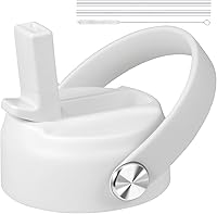 Vista 16 de KMN Tapa de popote para boca ancha Hydro Flask, tapas con popote para Hydroflask de boca ancha de 12, 16, 18, 20, 32, 40 onzas, tapa de popote