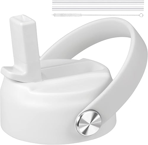 KMN Tapa de popote para boca ancha Hydro Flask, tapas con popote para Hydroflask de boca ancha de 12, 16, 18, 20, 32, 40 onzas, tapa de popote de