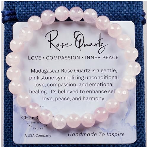 Cherry Tree Collection Madagascar Rose Quartz Bracelet Medium