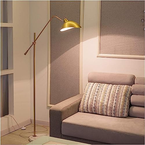 Lámpara de pie vintage ajustable con brazo oscilante para salón y dormitorio 7