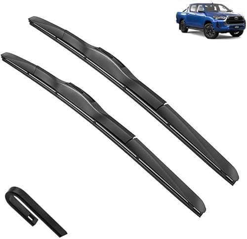 Escobillas de limpiaparabrisas delantero compatibles con Toyota Hilux AN120 AN130 2015-2023 parabrisas parabrisas ventana coche lluvia cepillos 22
