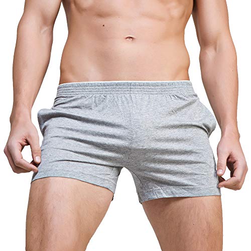 Rexcyril Men's Running Workout Active Shorts Cotton Gym Training Lounge Sleep Bottoms2