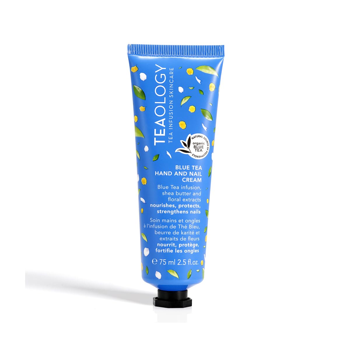 TEAOLOGY 1671-02319 Blue Tea Hand and Nail Cream 75 ml for Adults, Made for Hydration, Nourishment and Skin Care, 75 ml, Blue