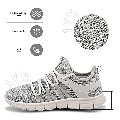 Image of INZCOU Running Shoes Lightweight Tennis Shoes Non Slip Gym Workout Shoes Breathable Mesh Walking Sneakers
