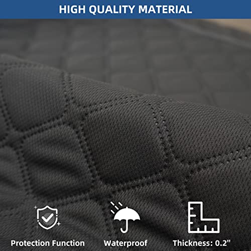 Eismodra Waterproof Recliner Chair Covers For Reclining Couch Slipcovers Seat Cushion,Anti-Slip Sofa Cover For Dogs Pets Furniture Protector Washable,Gray 23 X 35 Inches (Only 1 Piece) #TOP2