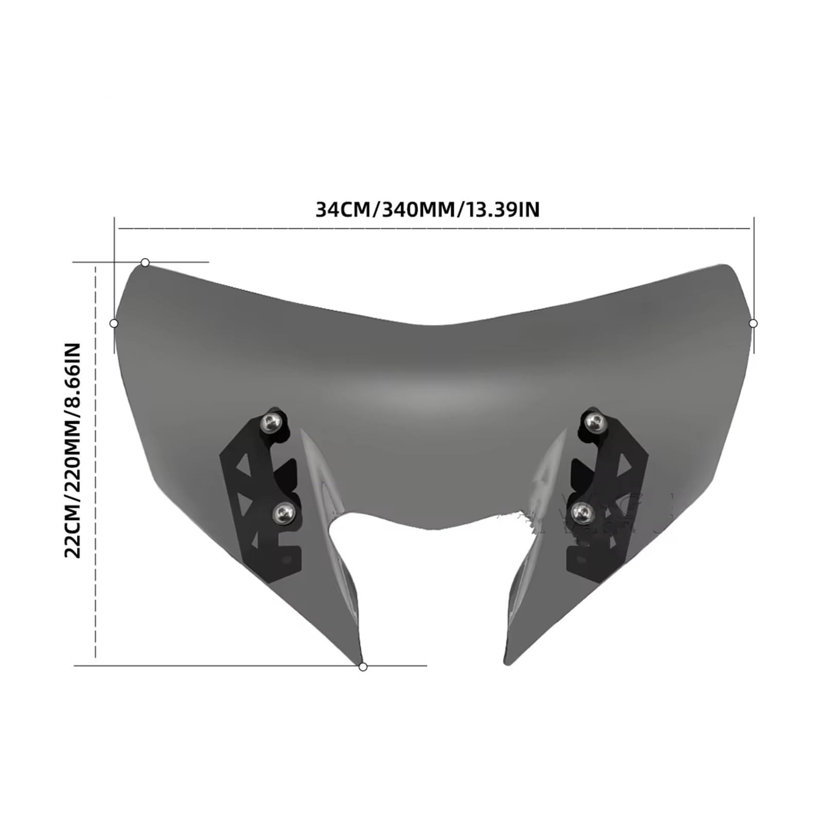 para MT09 MT-09/SP para FZ09 FZ-09 2017-2020 Parabrisas con Deflectores De Viento Pantalla Protectora para Motocicleta Parabrisas Pantalla para Moto