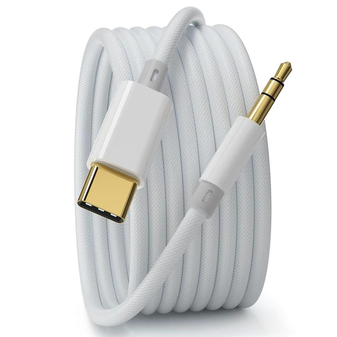 Aux to USB C, USB C to 3.5mm Audio Aux Jack Cable 3.3 ft, Type C to Aux Headphone Male Cord Car Aux Cable Compatible with iPhone 16 Pro Max/15 Pro Max Plus, iPad Pro, Galaxy S24 S23, Pixel 9-image-47
