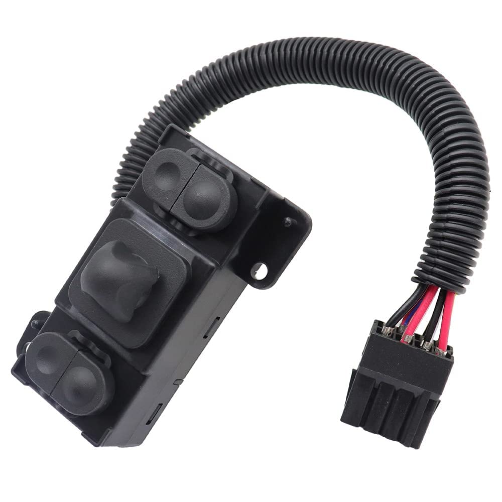 SecosAutoparts New Power Seat Switch Tilt Control Left Driver Seat Compatible with Ford F150 1999-2010 F-250 Supper Duty 2001-2004 F-650 F-750 1993-2014 Replace# PSW106 F65Z-14A701-AA