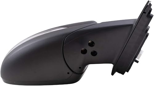 Miniatura 7 de Brock Pintura de repuesto para espejo eléctrico del lado del pasajero para que coincida con el negro con detección de puntos ciegos de señal de