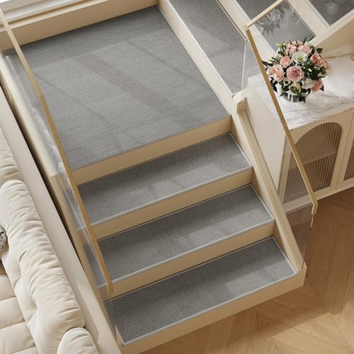 �K�i ����~�߃}�b�g �K�i�p�J�[�y�b�g�A�K�i�J�[�y�b�g ����~�� �ؐ��K�i�p �����p �ʋC�����l�� �S���� �ڒ��ܕs�v �ƒ�p(Gray,25x100 cm/10x39 in)