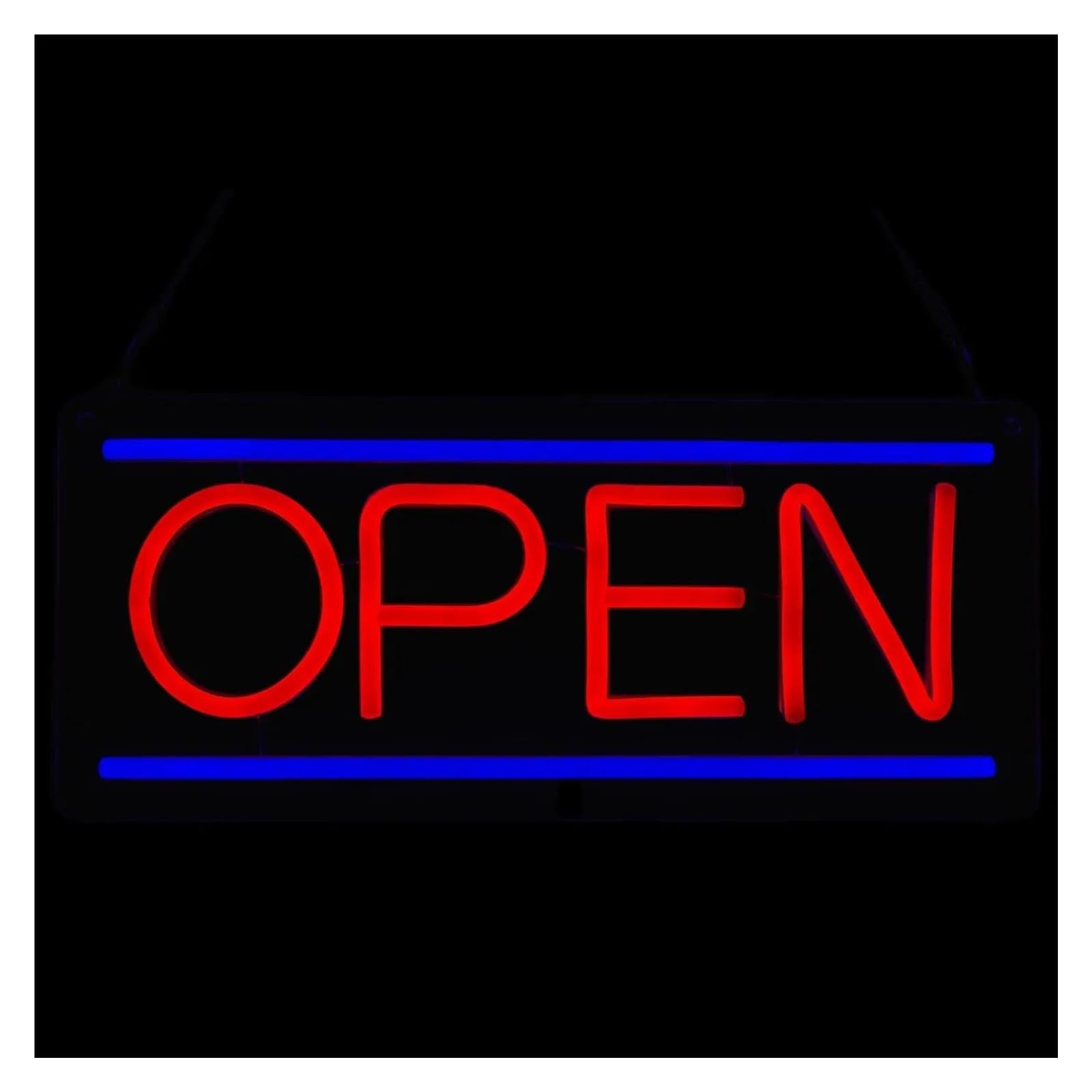 RONGCH Hanging Art Signs Open Neon Sign USB Dimmable for Karaoke Bar Restaurant Pub Cafe Salon Game Room Business Decoration 35x15cm